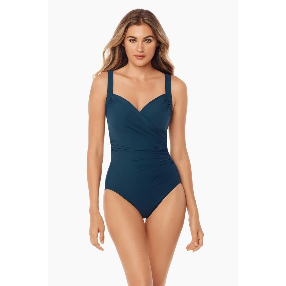 Miraclesuit Sanibel One Piece Swimsuit Underwire Size 16 NWOT